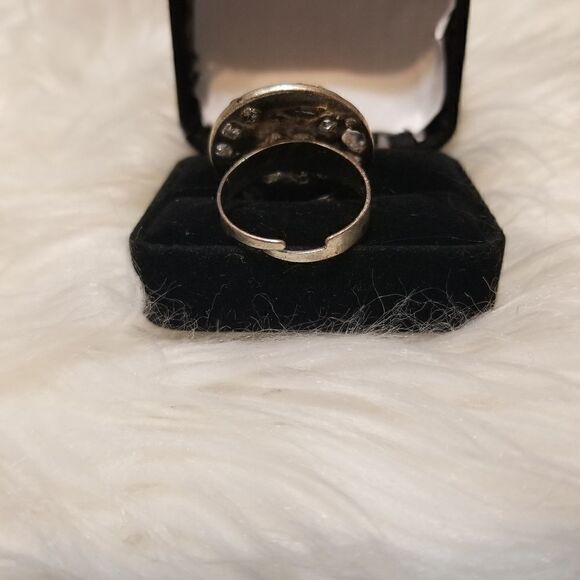 Adjustable silver bling ring  - Picture 4 of 6